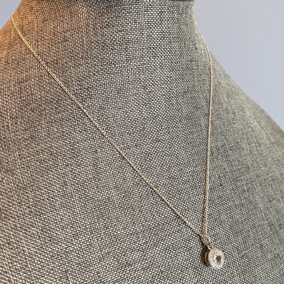 Sterling Silver CZ Necklace - Picture 4 of 5